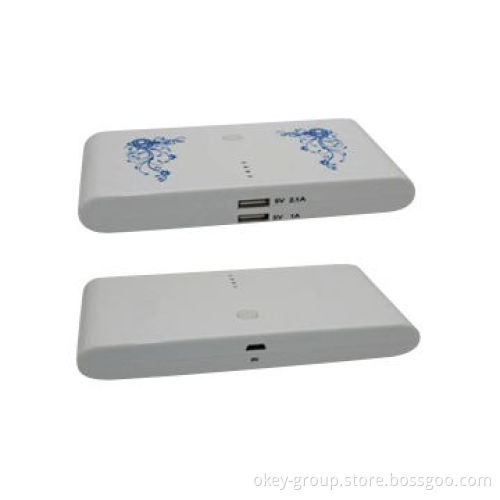 Dual USB Port Power Bank with Six Section 18650 Batteries, Four Lamp Power Indicator, Double USB Out